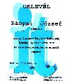2005-ben novellaplyzaton Bnyai Jzsef tagtrsunk oklevele